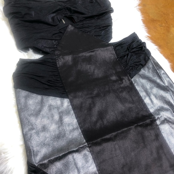 Black Party Dress With Cut Outs - Picture 2 of 8